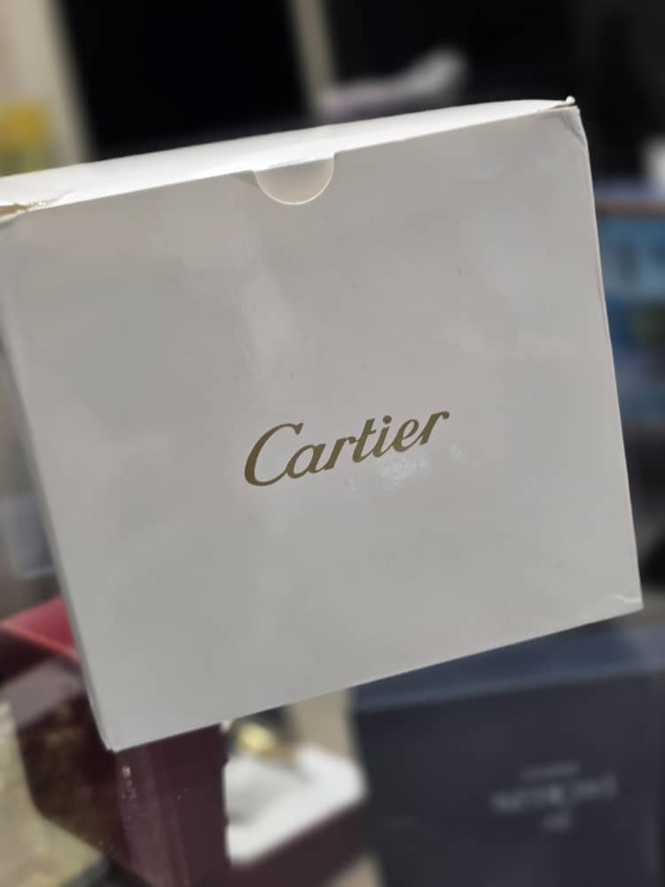 ساعت مچی کارتیه اوپن هارت بند چرمی صفحه سفید Cartier - Image 5