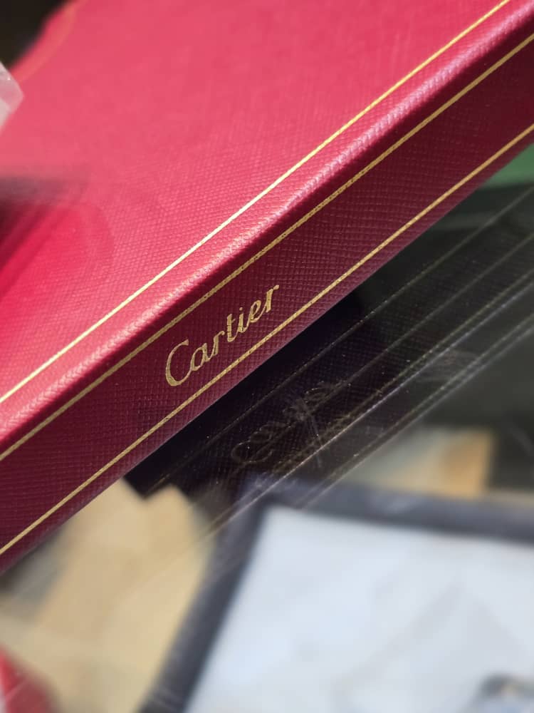ساعت مچی کارتیه اوپن هارت بند چرمی صفحه سفید Cartier - Image 3
